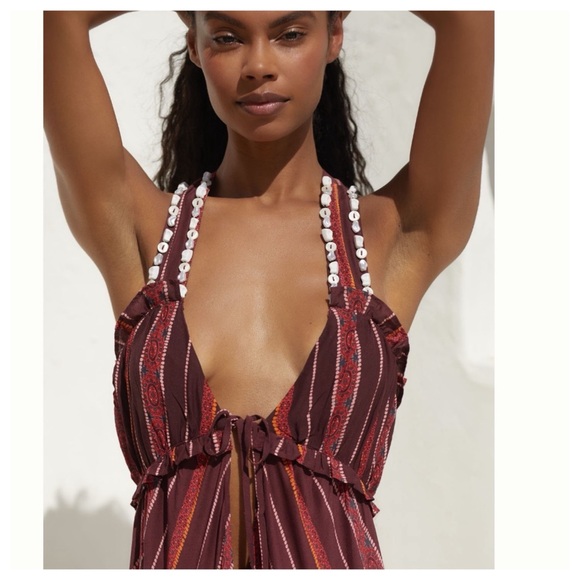 NWT Anthropologie V-Neck Maxi Sun Dress - Picture 6 of 17